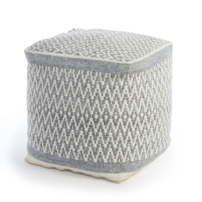 Park Hill Collection Indoor/Outdoor Thompson Pattern Pouf