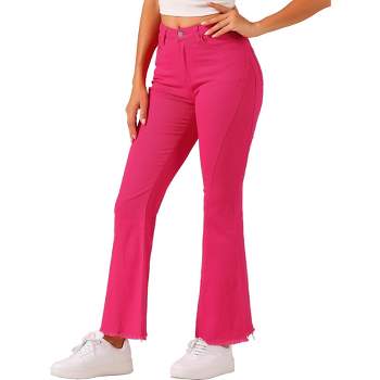 pink flare pants pink flare pants