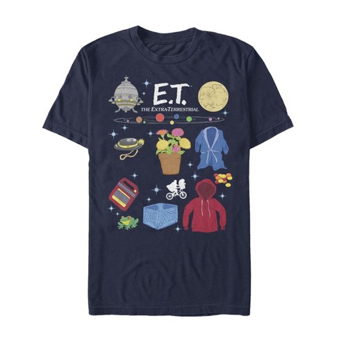 E.T. the Extra-Terrestrial Adult Moon Silhouette T-Shirt