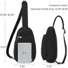 CLUCI Pickleball Bag for Women, Quilted Crossbody Bags for Women Men, Puffer Travel Sling Bag - 3 of 3