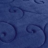Hastings Home Embossed Memory Foam Bath Mat Set – Navy, 2 Pieces - 2 of 3