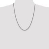 Black Bow Jewelry 3.5mm 14k White Gold Diamond Cut Solid Rope Chain Necklace - 2 of 4