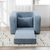 Hrinhom 40.1"W Accent Chair,Convertible Single Sofa Bed with Pillow - 3 of 4
