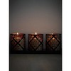 3x3 Pillar Candle Set of 3 - Dripless Pillar Candles for Home - Elegant Ivory Candles for Relaxing Atmosphere - 4 of 4
