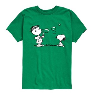 Boys' - Peanuts - Snoopy Bubbles Short Sleeve Graphic T-Shirt - 1 of 4