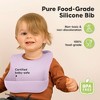 KeaBabies 2-Pack Silicone Bibs For Babies, Food Grade Silicone Baby Bibs for Eating, Feeding, Toddler Bibs, Boys, Girls - 2 of 4