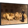 Amanti Art Daniel in the Lions Den 1872 by Briton Riviere Framed Canvas Wall Art - 3 of 4