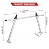 Garvee Heavy-Duty Truck Ladder Rack, 800 Lbs Capacity Extendable Utility Racks, Adjustable 46"-71" Width, Non-Drilling Installation, Black(2-Pack) - 2 of 4