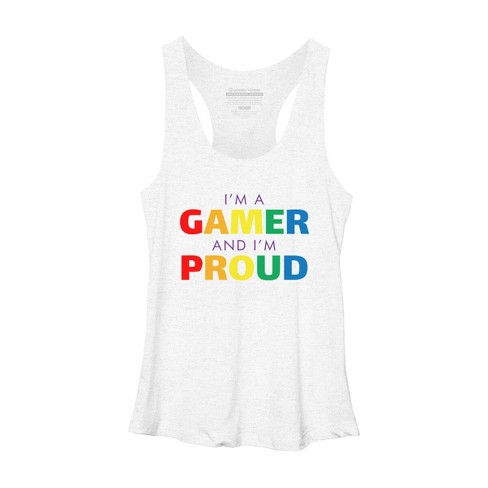 Adult Design By Humans I'm a Gamer and I'm Proud Pride By Racerback Tank Top - image 1 of 2