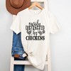 Simply Sage Market Women's Distracted By Chickens Short Sleeve Graphic Tee - 3 of 3