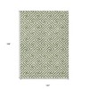 Green And Beige Geometric Washable Indoor Outdoor Area Rug - 3 of 4
