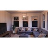 Urban Ambiance Luxury Modern Farmhouse Narrow Chandelier,  25"H x 14"W,  Brushed Nickel Finish, UHP2383 - 2 of 4