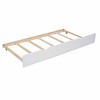 NicBex Twin over Full Bunk Bed Triple Draggable Bed Frame with 4 Wheels, Guardrails and Ladder, No Spring Box Required - 4 of 4