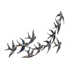 27" x 52" Metal Bird Flying Flock Of Wall Decor Blue - Olivia & May: Coastal Iron Artwork, Nautical Animal Sculpture - 4 of 4