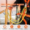 VEVOR 38mm Safety Lanyard, 6ft(1.83m) Fall Protection Lanyard with 2 Alloy Steel Snap Hooks, Retractable Safety Belt, Yellow - 3 of 4