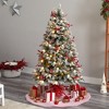 Nearly Natural 6-ft Snow Tipped Norwegian Fir Pre-Lit Artificial Christmas Tree with 200 LED Lights - 4 of 4