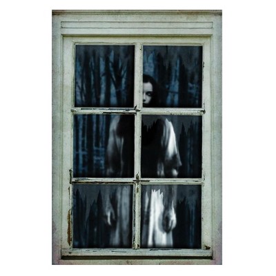 Sunstar Woman in Window 47 Inch Halloween Window Decor