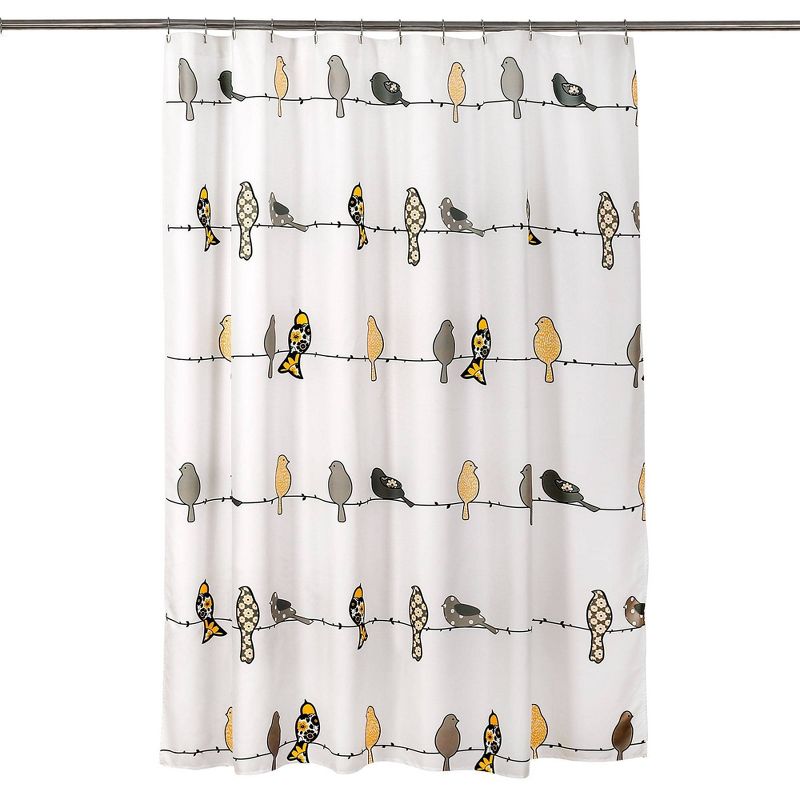 Rowley Birds Shower Curtain - Lush Décor, 1 of 10
