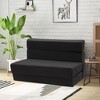 3-in-1 Convertible Folding Sleeper Chair Sofa Bed Lazy Couch with Pillow Fabric for Living Room - 2 of 4