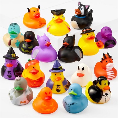 Joyfy 18 PCS Halloween Rubber Ducks, Bath Rubber Duckies Toys for Halloween Goodie Bag Fillers, Party Favors Decorations, Classroom Game Prizes