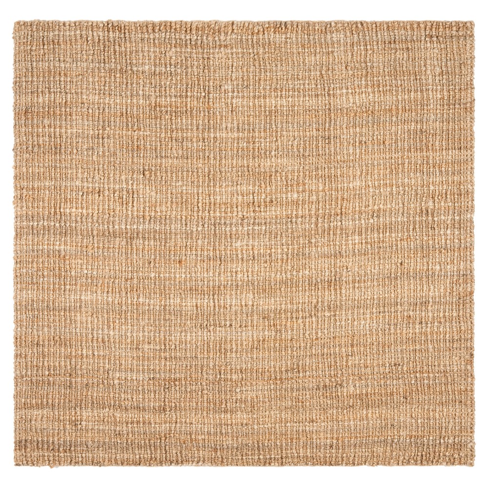 10'x10' Square Serena Fiber Area Rug Natural - Safavieh