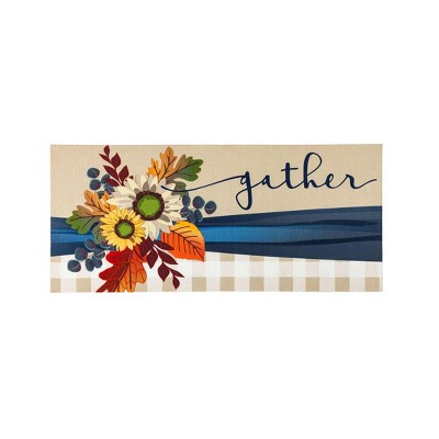 Sassafras Fall Holiday Rubber Outdoor Door Mat Set