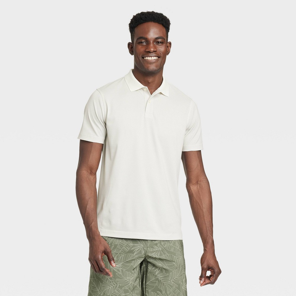 Men's Performance Polo Shirt - Goodfellow & Co™ Beige M