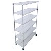 NicBex 82/84"H 6 Tier Wire Shelving Unit,6000LBS Height Adjustable Garage Storage Shelves,Heavy Duty Storage Rack with Wheels & Shelf Linerss - 2 of 4