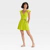 Women's Ruffle Sleeve Woven Halter Top - A New Day™ - 3 of 3
