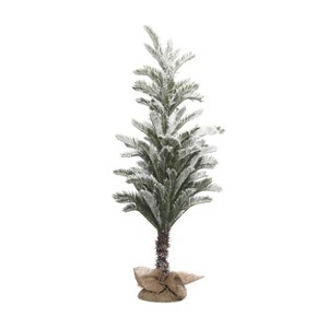 Transpac 48 in. Green Holiday Lush Snow Tree - 1 of 4