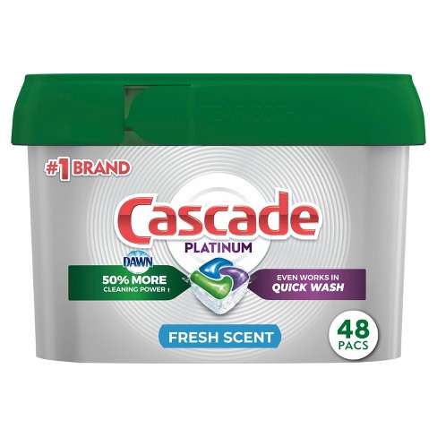 Cascade Platinum ActionPacs Dishwasher Detergent - Fresh - image 1 of 4