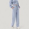 Anna-Kaci Active Women's Wide Leg Lounge Pants with Elastic Drawstring Waist - 2 of 4