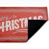 Stupell Industries Red Vintage Merry Christmas Printed Outdoor Door Mat, design by Chad Barrett, 18"x30" - 2 of 4