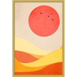 Amanti Art Sweet Harmony by Eins Kubistika Wood Framed Wall Art Print - 1 of 4