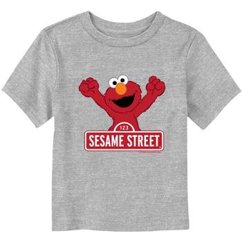 Toddler's Sesame Street Classic Red Logo Sign Elmo T-Shirt