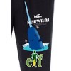 Elf The Movie Men's Mr. Narwhal Loungewear Sleep Bottoms Pajama Pants Black - 3 of 3