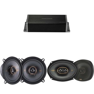 Kicker 47KEY2004 4-Channel DSP Smart Amp w/ 51KSC 6x9" 3-Way & 5.25" Audio Upgrade Bundle - 1 of 4