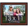 PosterPalooza | Photo Size Simple Brown Picture Frame - UV Acrylic, Foam Board Backing, Hanging Hardware - 2 of 4