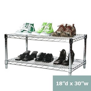 Shelving.com Chrome Wire Shelving with 2 Tier Shelves - - 1 of 3