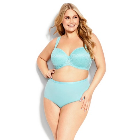 Comfort Choice Women's Plus Size Nylon Brief 5-pack - 9, Blue : Target