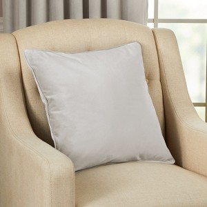 The Lakeside Collection Velvet Accent Pillow - Decorative 20" Throw Pillow for Couch or Bed - 1 of 2