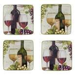 Set of 4 Meadow Brook Vineyard Assorted Canape/Dining Plates - Certified International