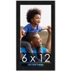 PosterPalooza | Panoramic Modernist Black Picture Frame - UV Acrylic, Foam Board Backing, Hanging Hardware - 2 of 4