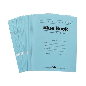 Roaring Spring Exam Books, 8.5" x 7" with Various Sheet Counts, Wide Ruled with Margin, Proudly Made in the USA! - 1 of 1