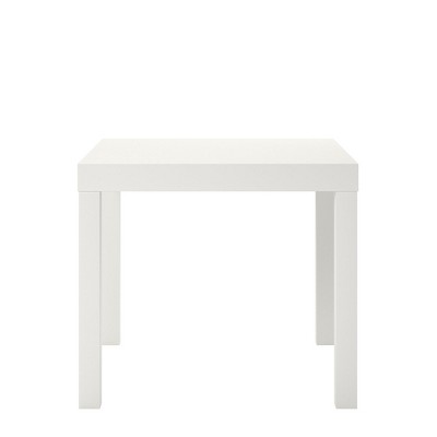 Ameriwood Home Parsons End Table, White