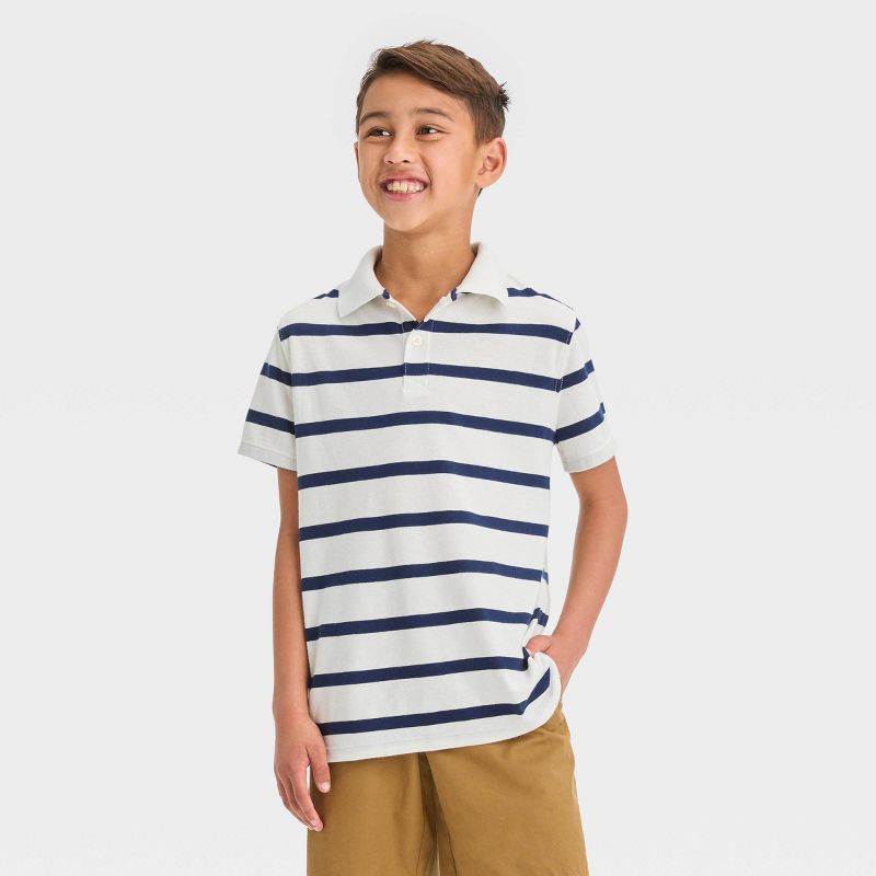 Boys' Short Sleeve Polo Shirt - Cat & Jack™, 1 of 5