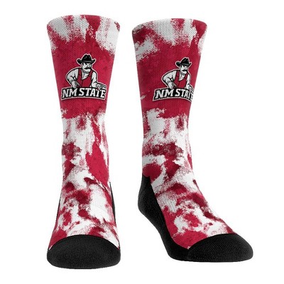 NCAA New Mexico State Aggies Paint Crew Socks - L/XL