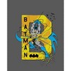 Batman B Is For Batman Boy's Charcoal Heather T-shirt - 2 of 3