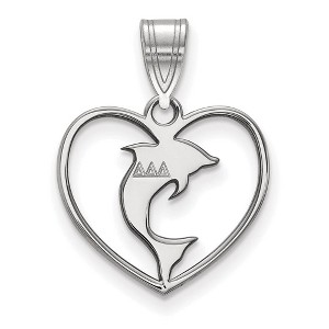 Black Bow Jewelry Sterling Silver Delta Delta Delta Greek Life Pendant - 1 of 3