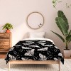 Deny Designs Twin/ Twin Extra Long Avenie Luna Moth Black and Cream Comforter and Pillow Sham Black - 3 of 4